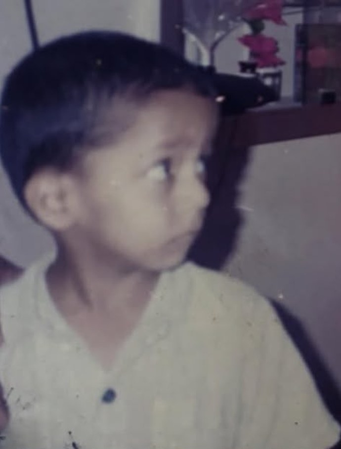 Muhammed Usman as a small child